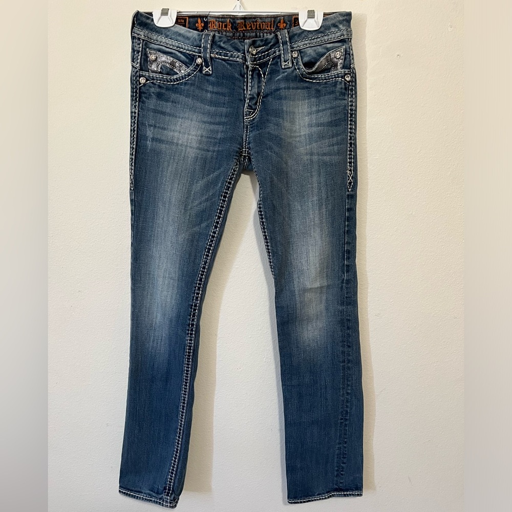Rock Revival Sasha Straight medium wash women’s Jeans size 30